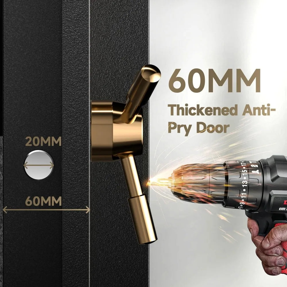 18-20 Biometric Gun Safe Wider and Deeper Fingerprint Gun Safes for Rifle and Pistols Large Quick Access Heavy Duty Gun Cabin