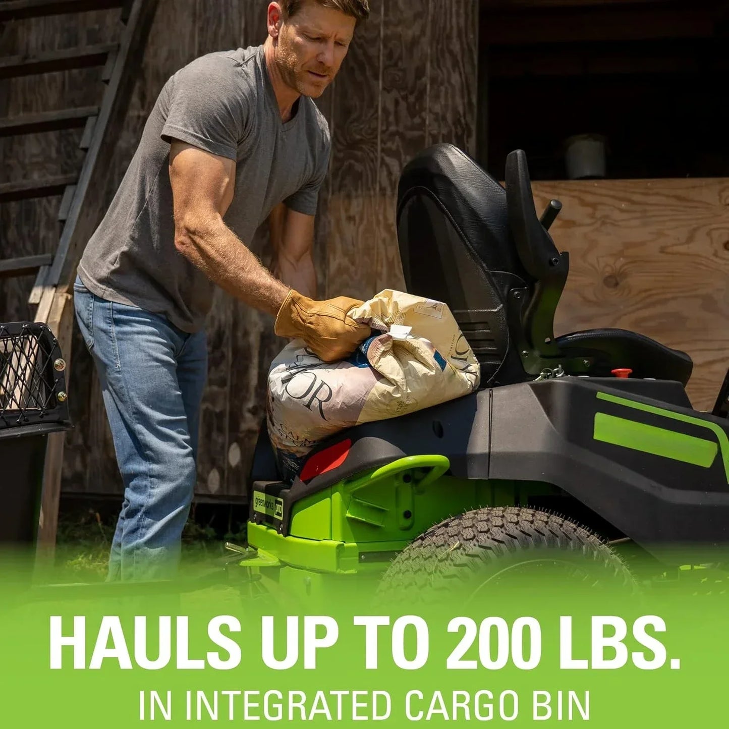 Pro 80V 42 Inch Electric Zero Turn Lawn Mower with Six 5.0Ah Batteries and Three Dual Port Turbo Chargers