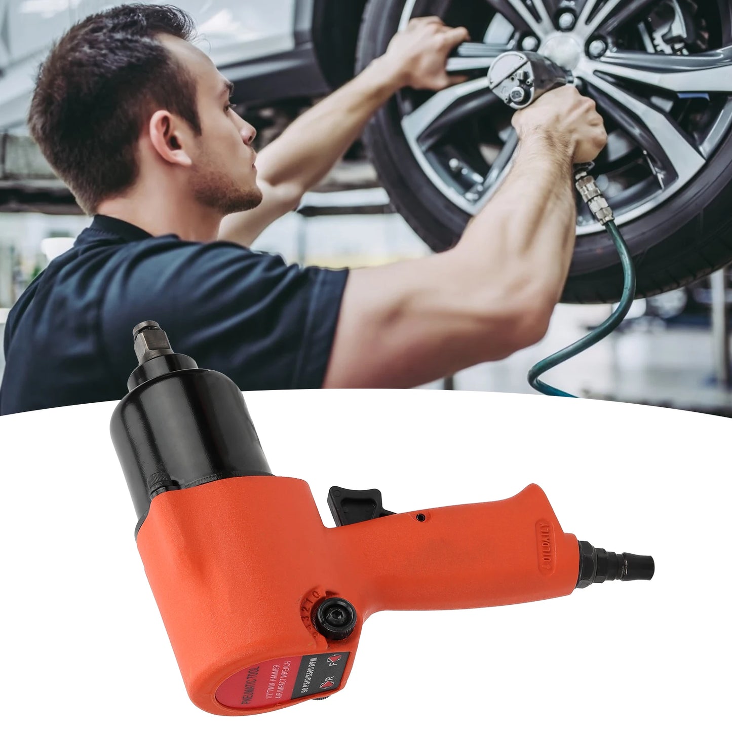 Pneumatic Wrench Set Half Inch Industrial High Torque Kit