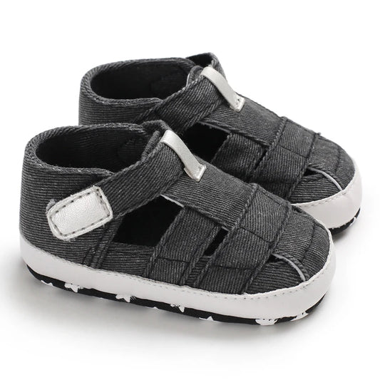 Breathable Infant Sandals With Velcro Closure Anti Slip