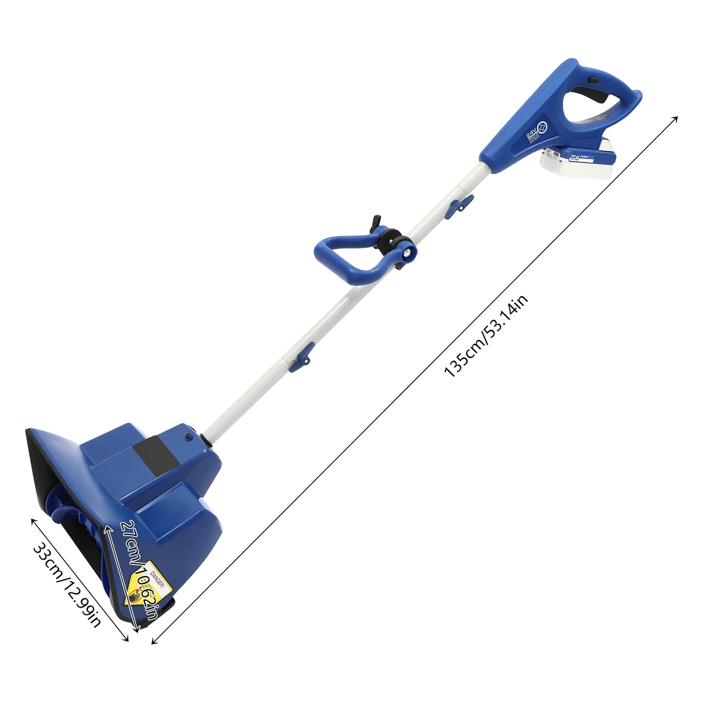 Cordless Rechargeable Snow Thrower Long Lasting Endurance Snow Sweeper User Friendly Design