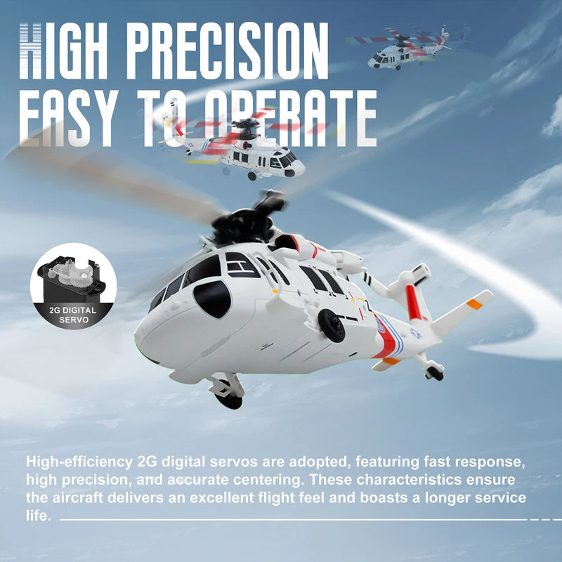 WLtoys UH-60L Black Hawk 4CH RC Helicopter Brushless Motor 6-Axis Gyro