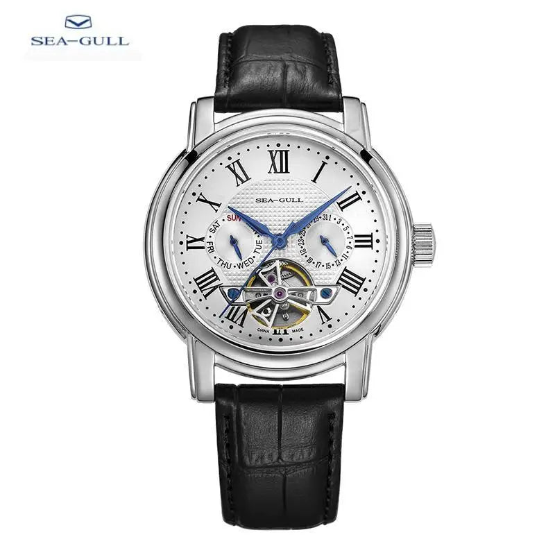 Seagull Luxury Waterproof Business Watch for Men Stainless Steel Mechanical Clock with Date Reloj Hombre 2023 D819.622