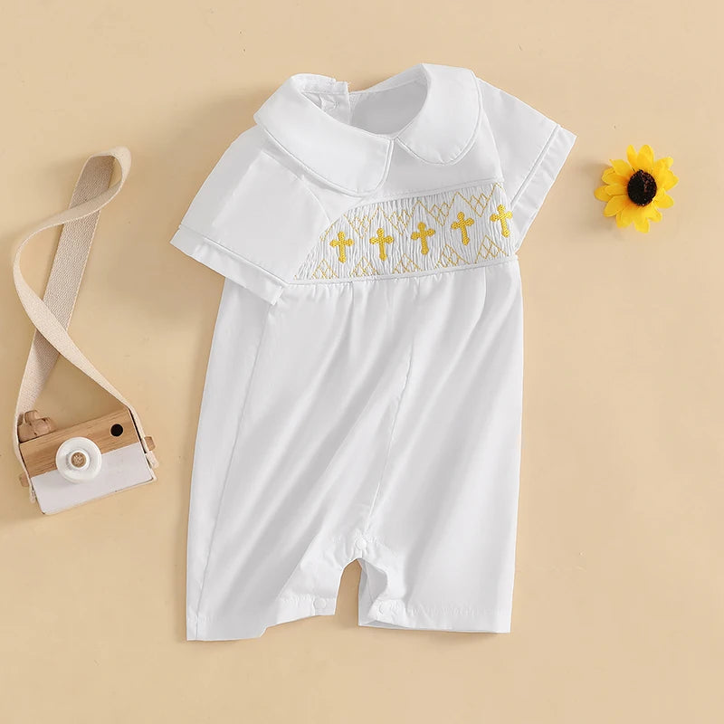 Baby Girl Sleeveless Ruffle Floral Romper Summer Outfit