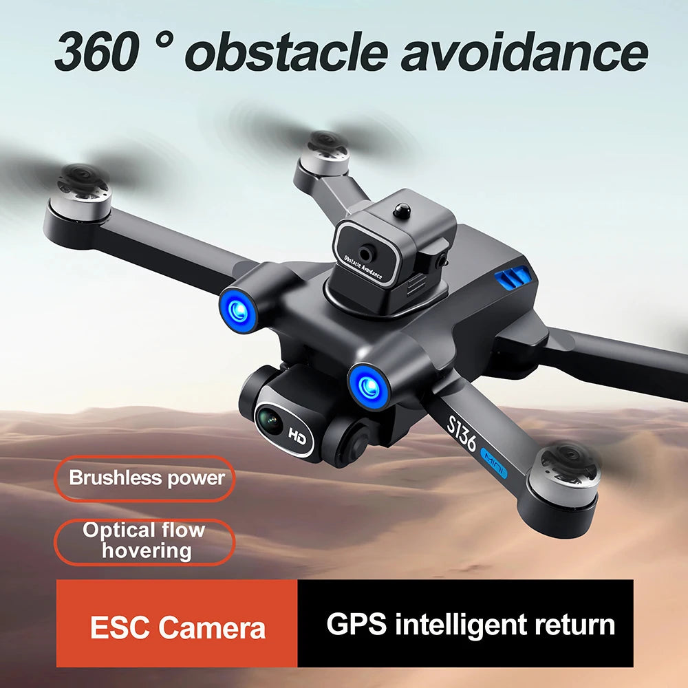 2024 S159 GPS PRO Drone 5G 8K HD Aerial Photography Dual-Camera Dron with Screen Omnidirectional Obstacle Avoidance Drone RC Toy