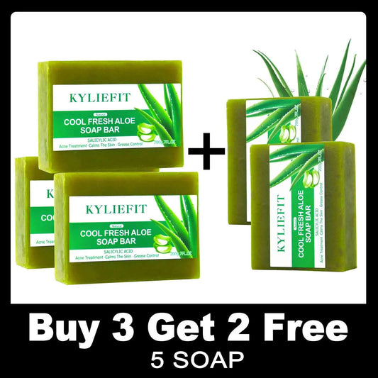 AILKE Aloe Vera Whitening Soap For Acne Clear Radiant All Skin Types Vegan