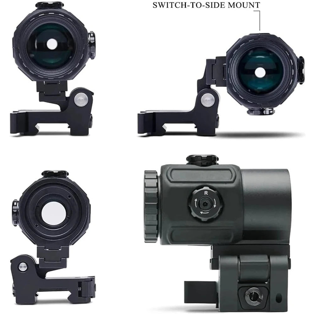 558+G33 Holographic Reflex Sight Red Dot Optic Sight with G33 3X Magnifier Combo Built-in Flip QD Mount