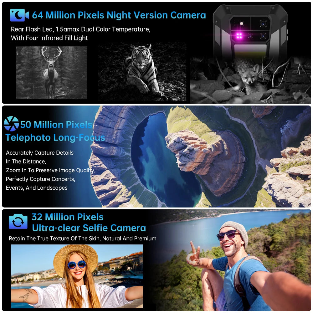 8849 Tank 4 Pro Unihertz 5G Rugged Projector Smartphone 1TB AMOLED 120Hz