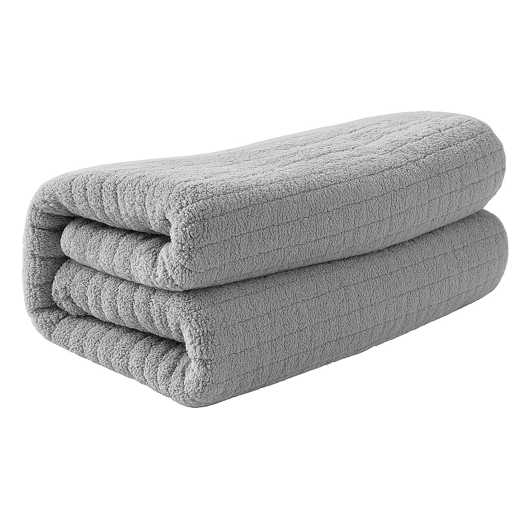 4 Pieces Set Luxury Bamboo Fiber Towels for Home Bath Thick Absorbent Cotton Towels Adults Face Towels