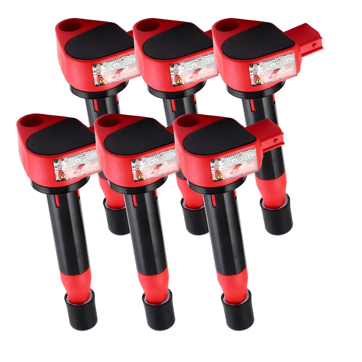 Carbole UF242 Ignition Coils and Six Spark Plugs for Honda Odyssey Civic TL V6