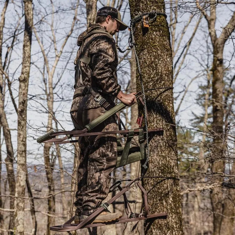 Viper Steel Climbing Treestand Powder-coated Steel Finish Provides Rust Protection and Concealability Tree Stand Hunting
