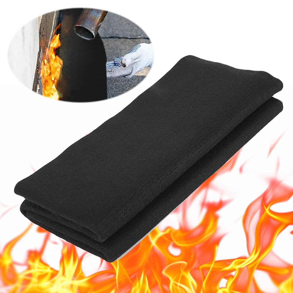 Fireproof Welding Blanket Up To 1800°F Carbon Felt Fireproof Welding Blanket for Grill Stove Pit Soldering Welders Plumbers