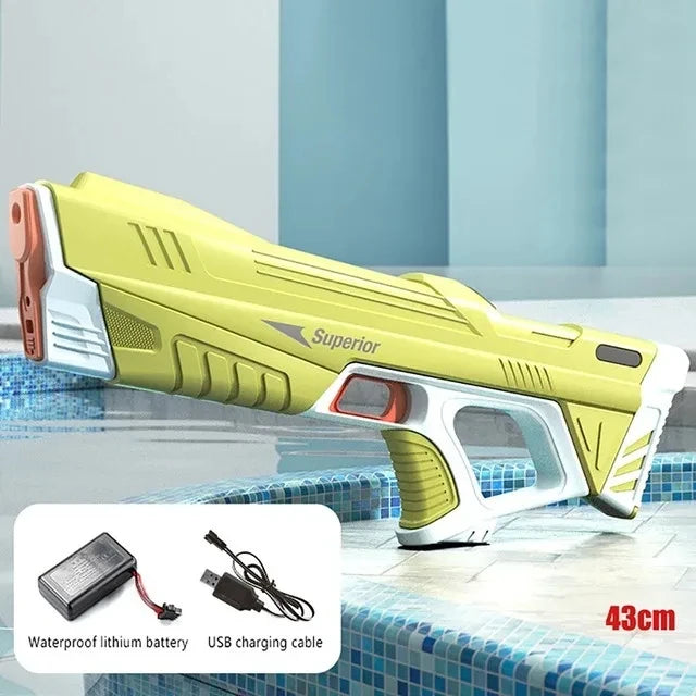Electric Water Gun Toy High Pressure Strong Charging Energy Automatic Spray for Children