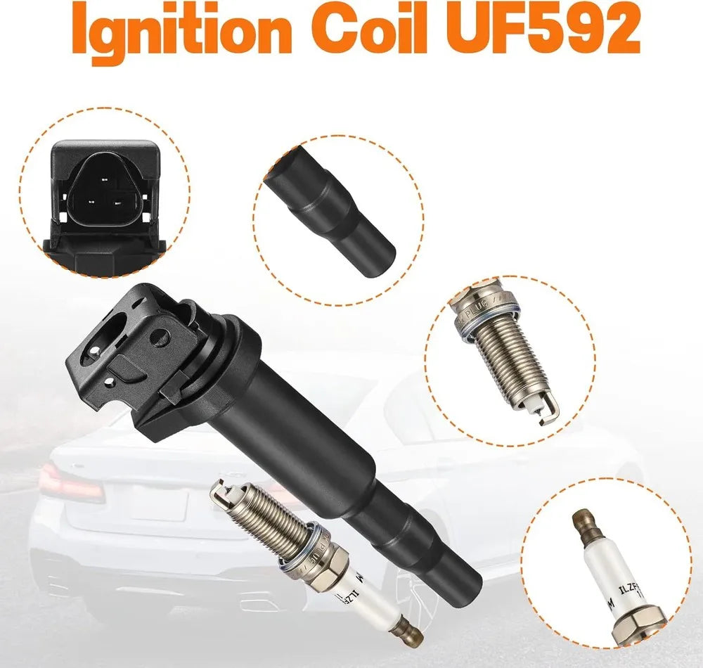 6 Ignition Coils And 6 Spark Plugs Kit For BMW 128i 328i