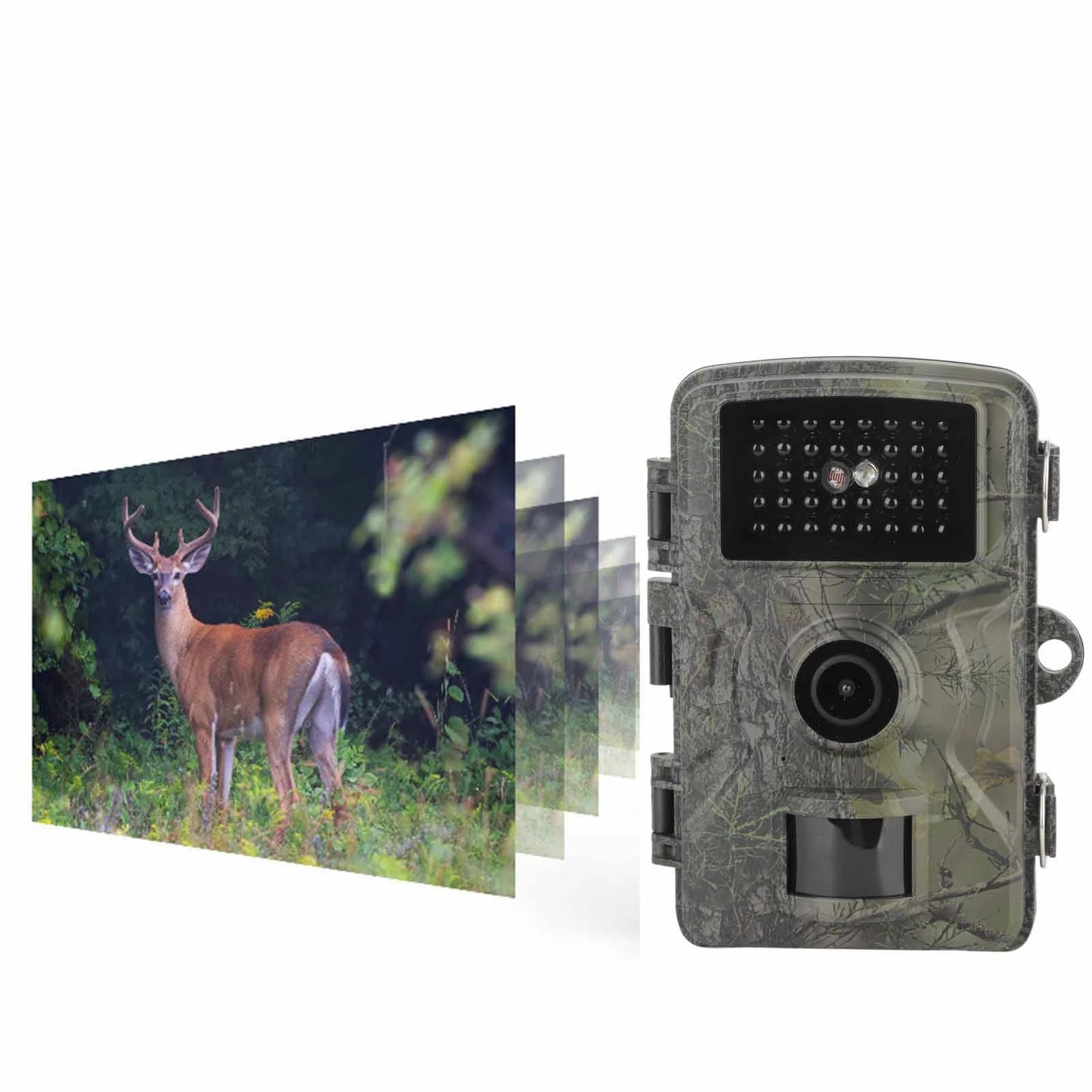 Infrared Night Vision Camera 2.0 Inch TFT HD Display 1920x1080P IP66 Waterproof Wildlife Trail Camera for Outdoor Use