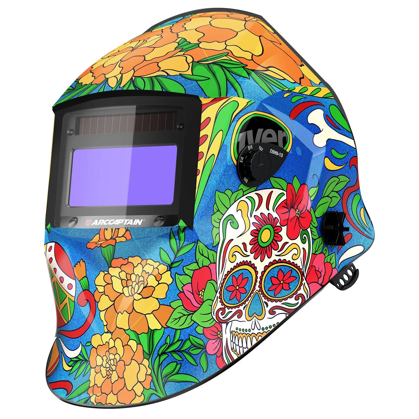 ARCCAPTAIN Welding Helmet Welder Mask Chameleon Large View True Color Solar Power Auto Darkening Welding For Arc Weld Grind Cut