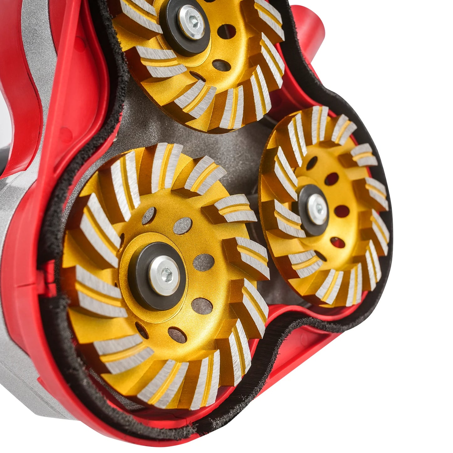 6 Speed Adjustment 2800 Watt Handheld Electric Polishing Machine with 3 Polishing Discs and 3 Diamond Discs for Sanding and Polishing