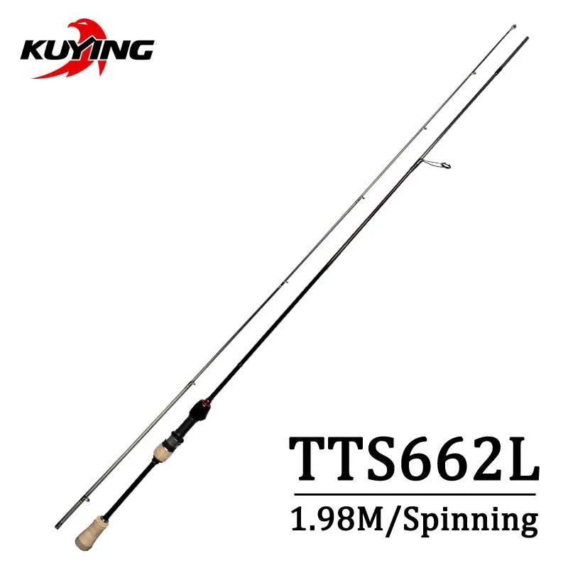 Kuying Teton Super Ultra Soft Light Baitcasting Spinning Lure Fishing Rod Combo 1.56m 1.8m 1.86m 1.9m 1.92m 1.98m
