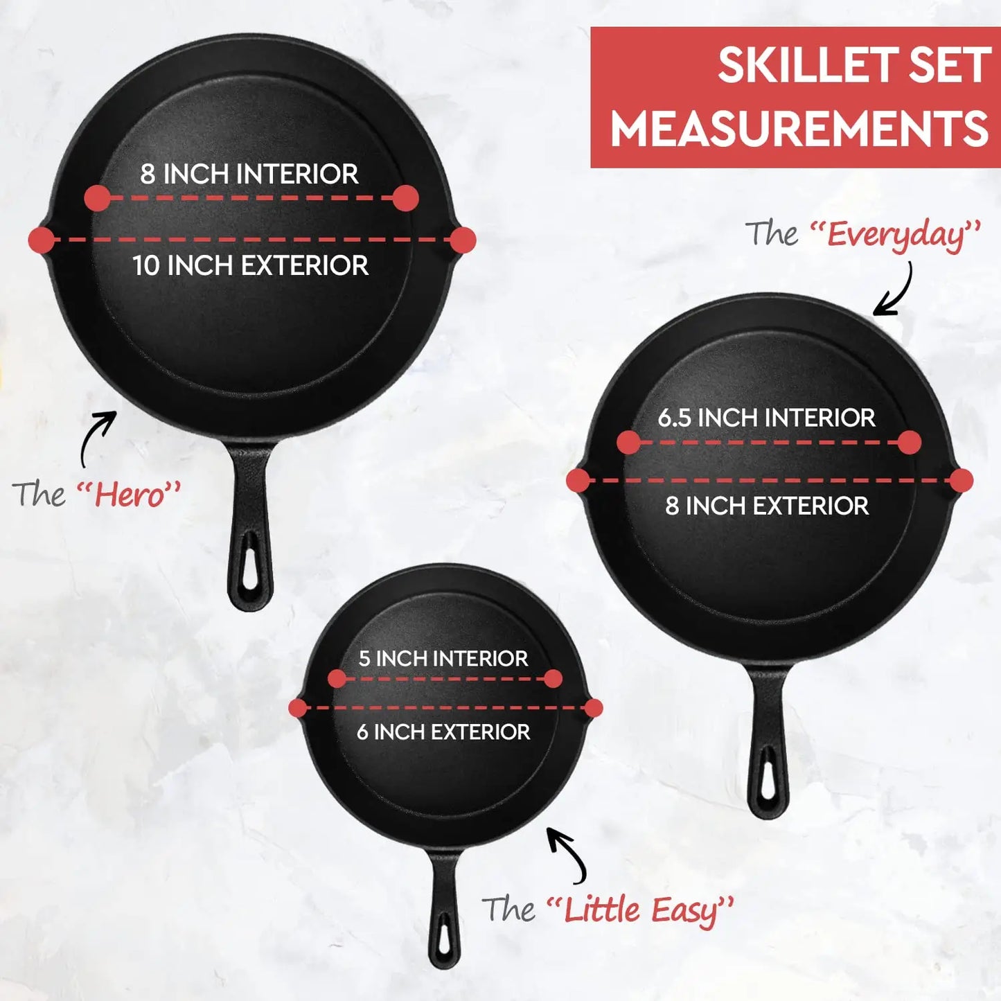 16cm 20cm 25cm Set Frying Pan Non Stick Stainless Steel Cookware Random Color Kitchen Pots and Pans