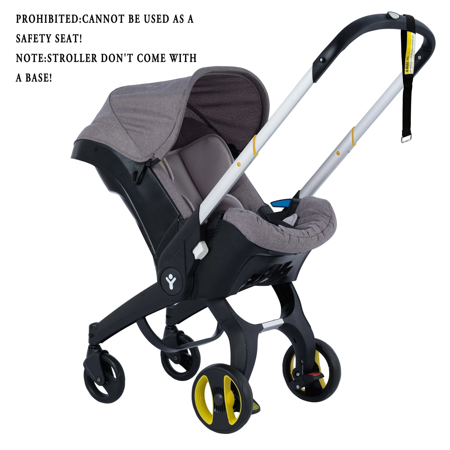 Portable Foldable Baby Stroller Metal Frame Sunshade