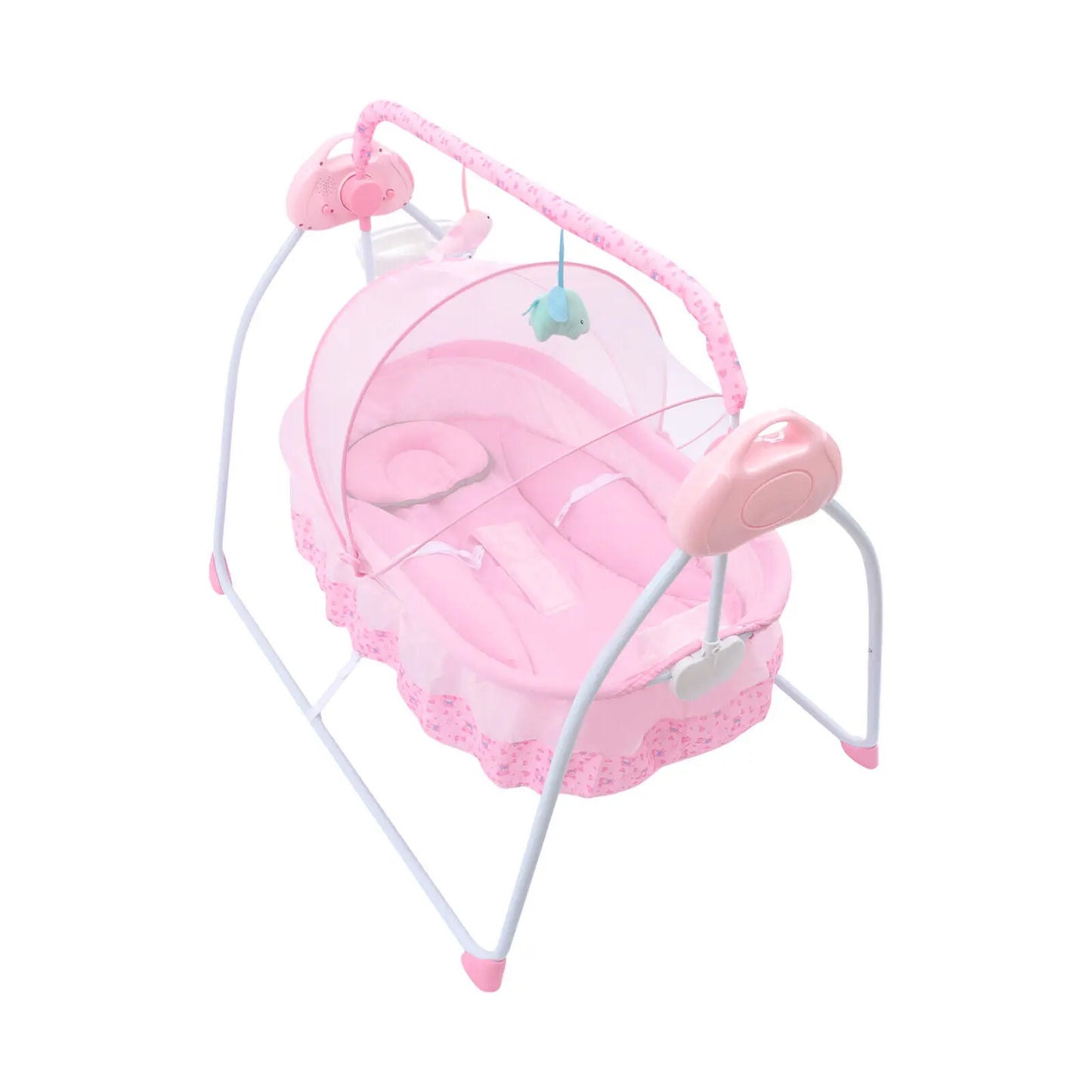 Electric Baby Rocker Swing Crib Cot Bed Infant Cradle with Bluetooth Music