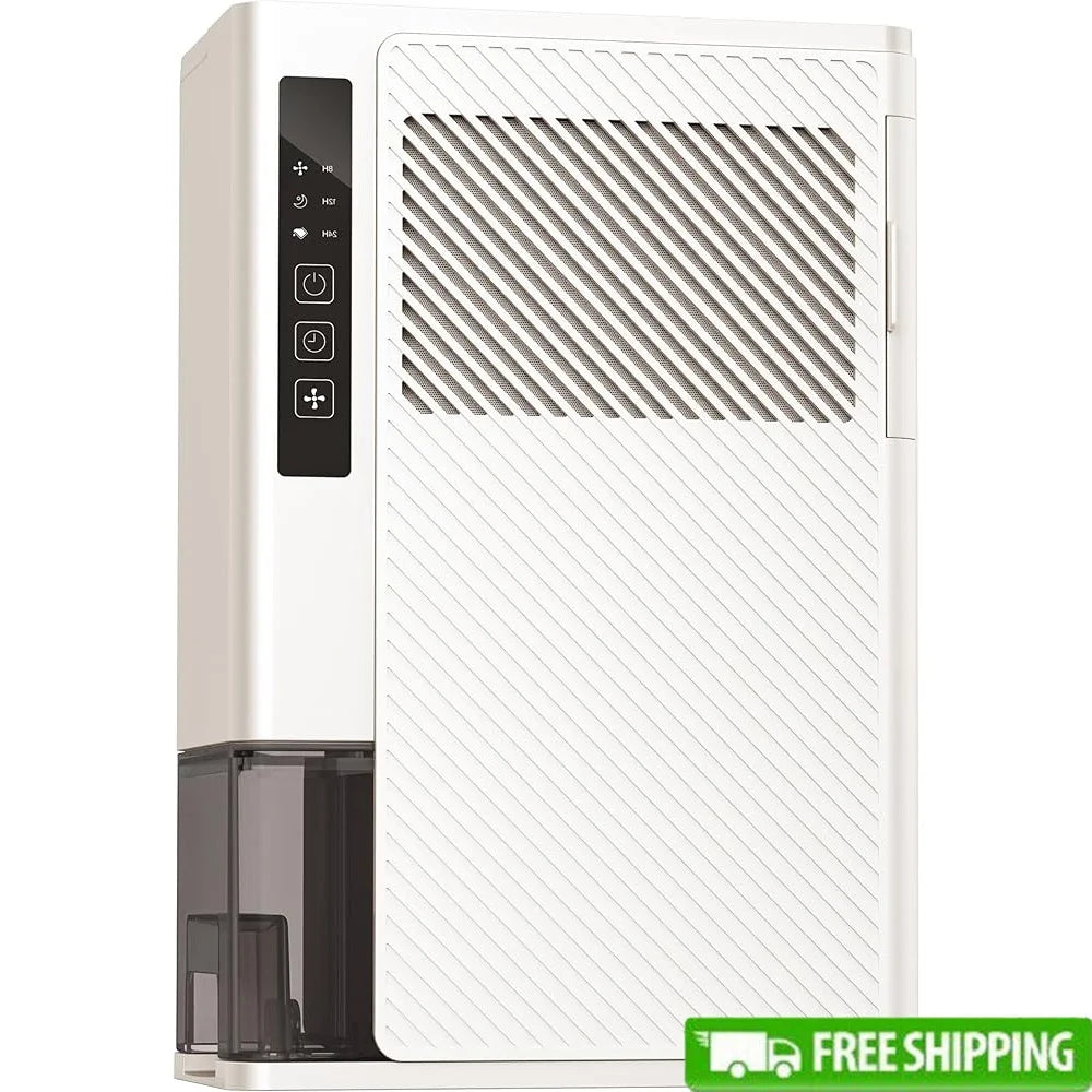 1200 Square Feet Rotary Dehumidifier 10 Pint Ultra Quiet Portable Desiccant with Drain Hose Non Frosting for Bedroom Bathroom RV