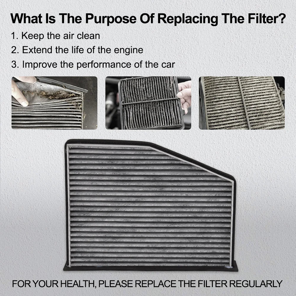 Carbon Cabin Air Filter For VW Beetle Jetta Passat GTI Tiguan And Audi A3 Q3 TT
