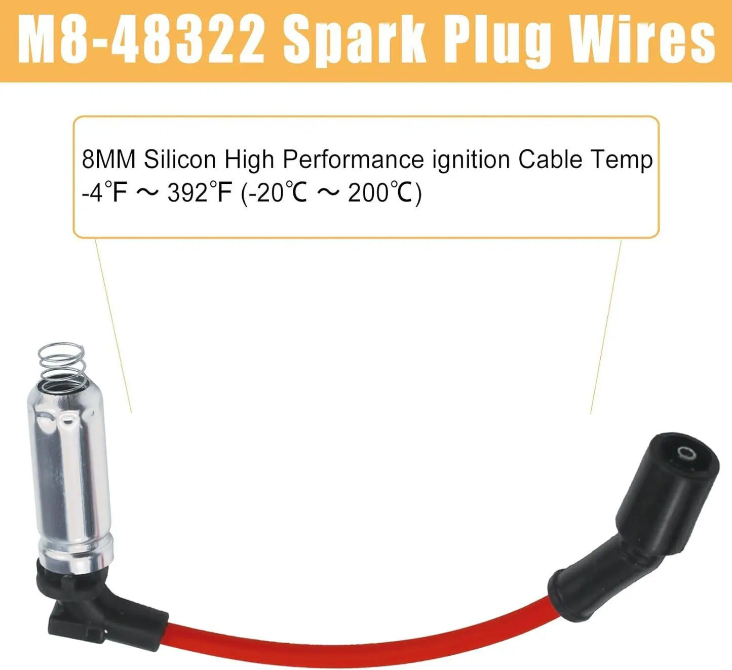 8mm Wireset And 8 Spark Plugs 41 962 For Chevy Silverado