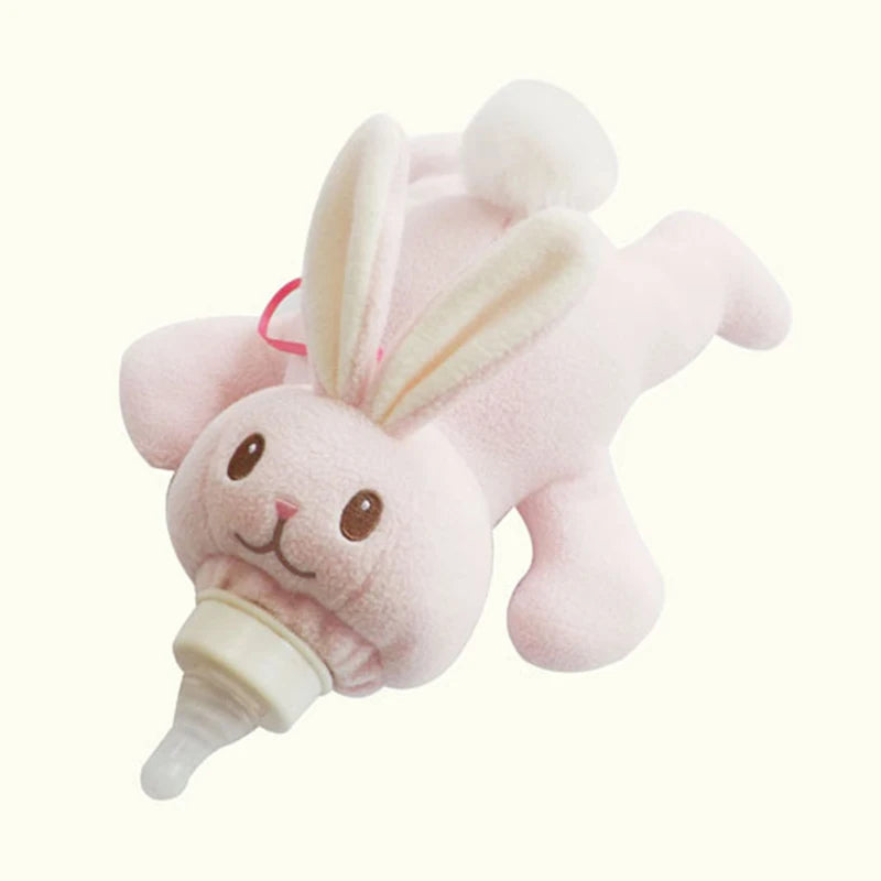Feeding Bottles Bag Duck Milk Bottle Pouch Cover Toys Kawaii Plush Rabbit Baby Feeding Bottle Keep Warming Bag Baby Feeding Tool