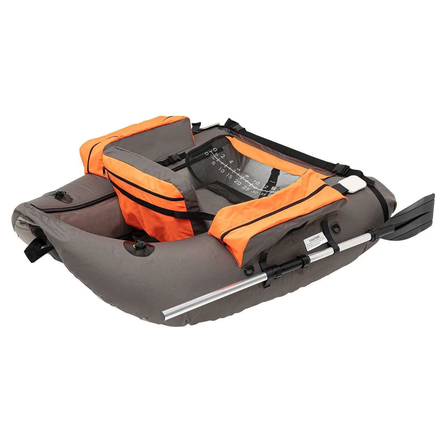 Portable Inflatable Fishing Boat Raft with Adjustable Backrest and Easy Blow Up Design