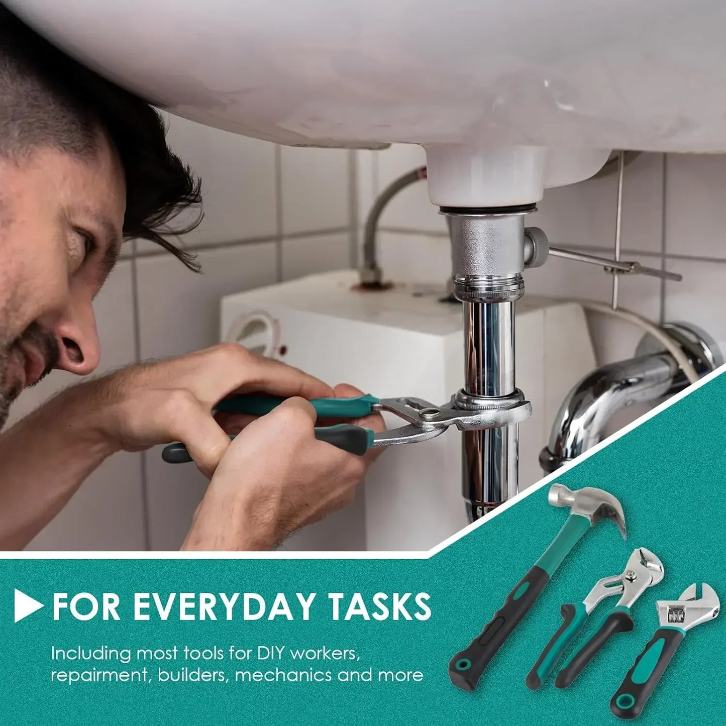 198 Piece Home And Car Tool Set With Ratchet Sockets