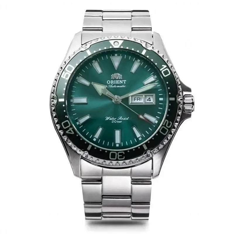 Japanese Orient Diving Automatic Watch for Men 20Bar Waterproof Week Date Luminous Stainless Steel Sports Mechanical Wrist Watch