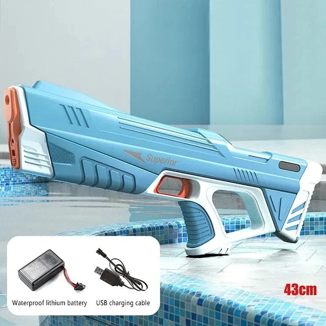 Electric Water Gun Toy High Pressure Strong Charging Energy Automatic Spray for Children