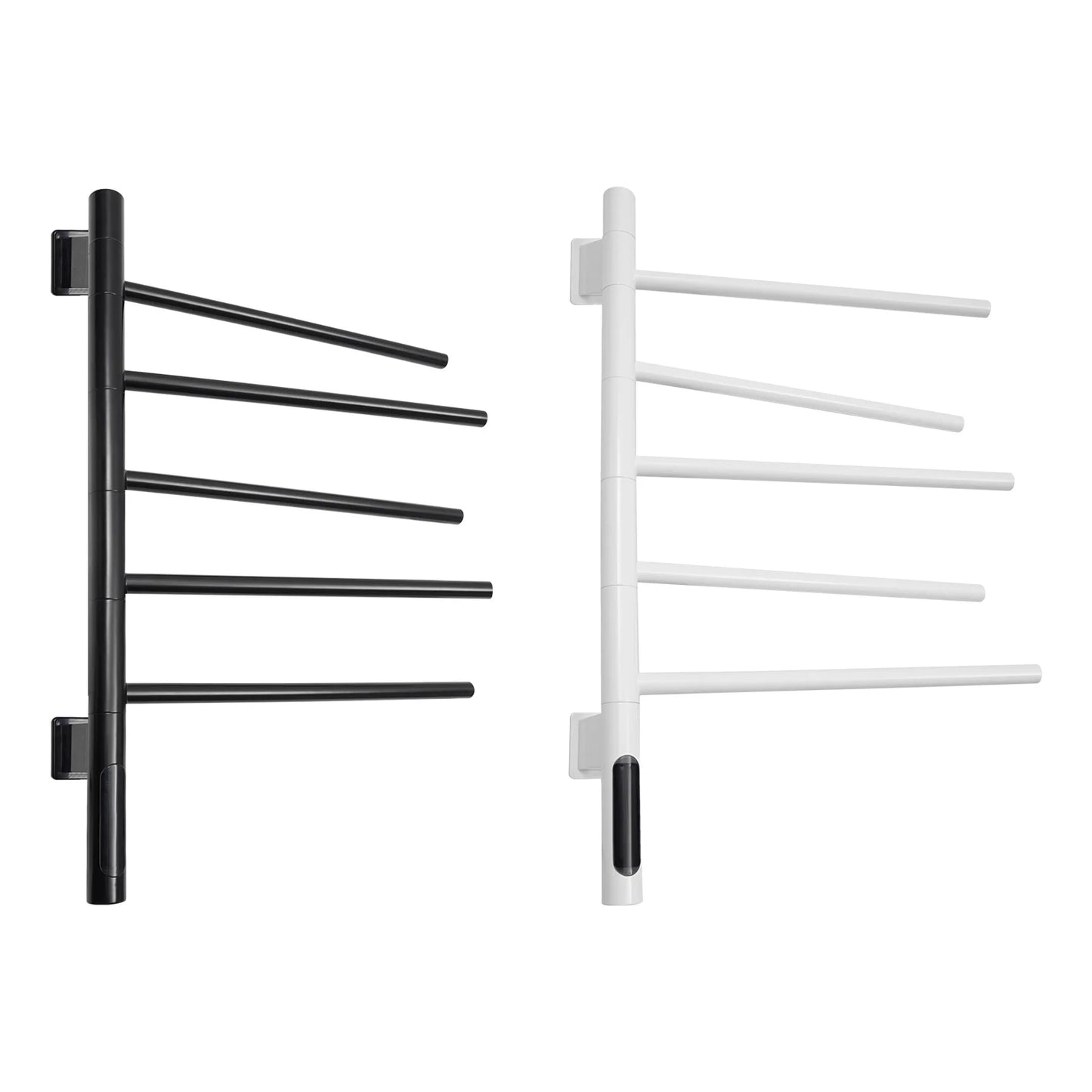 180 Degree Rotation Wall Mounted Heated Towel Rack With LED Display IPX5