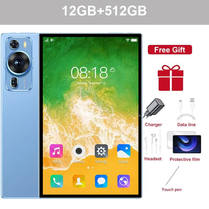 P60 Pro Tablet 5G Global Android 20000mAh Dual SIM Kids