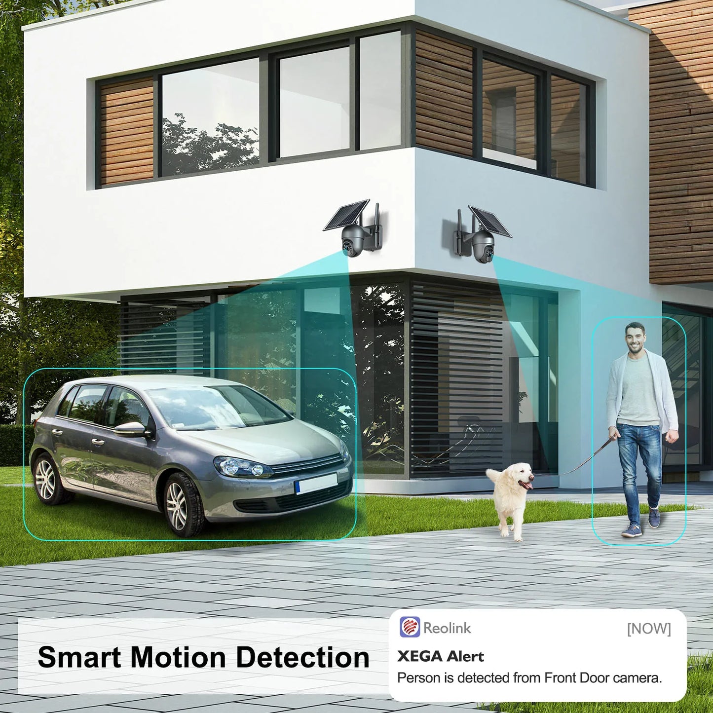 Xega 3G 4G LTE Wireless Solar PTZ Surveillance Camera with SIM Card 2K Color Night Vision 355 Degree 95 Degree PIR Detection IP66