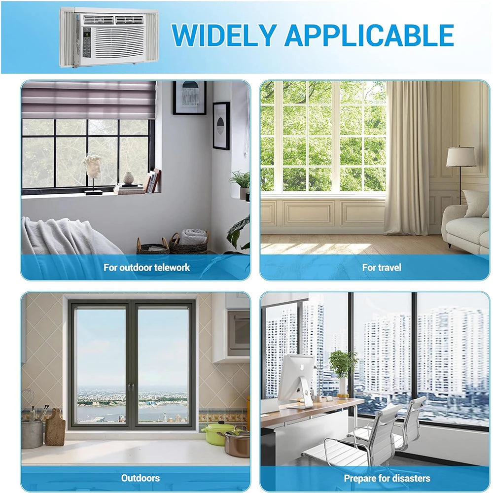 Acekool 6000 BTU Window Air Conditioner 250 Sq Ft With WiFi Controls 4 In 1