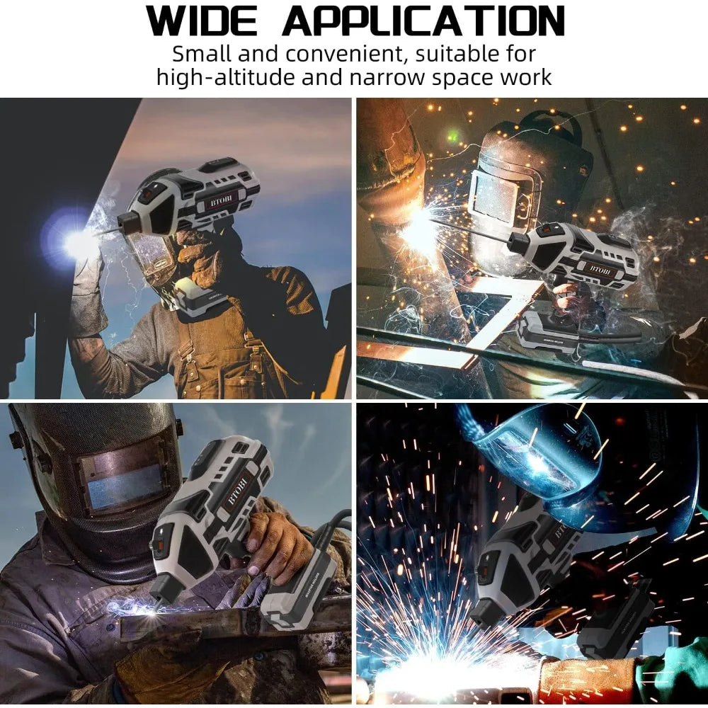 Welding Machine,Portable ARC Welder Machine Gun,IGBT Standing Handheld Welding Machine, 6 variable current adjustment,suitable f