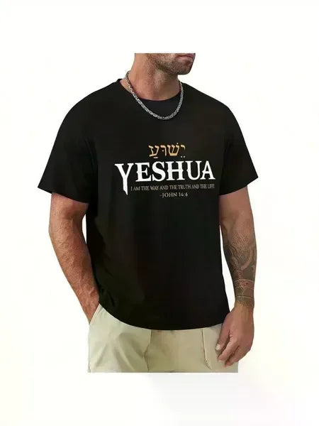 Mens Jesus, Christianity, Bible T-Shirt T Shirt Short Sleeves T Shirt Casual T Shirts Novelty Shirt Graphic Tees, All-Season, Fa