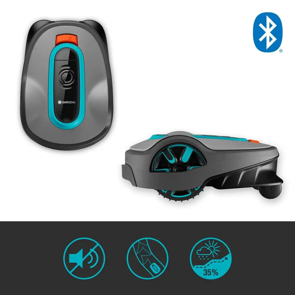 Smart Robotic Lawn Mower Bluetooth Control Silent Operation Boundary Wire DIY Installation Energy Efficient Safety