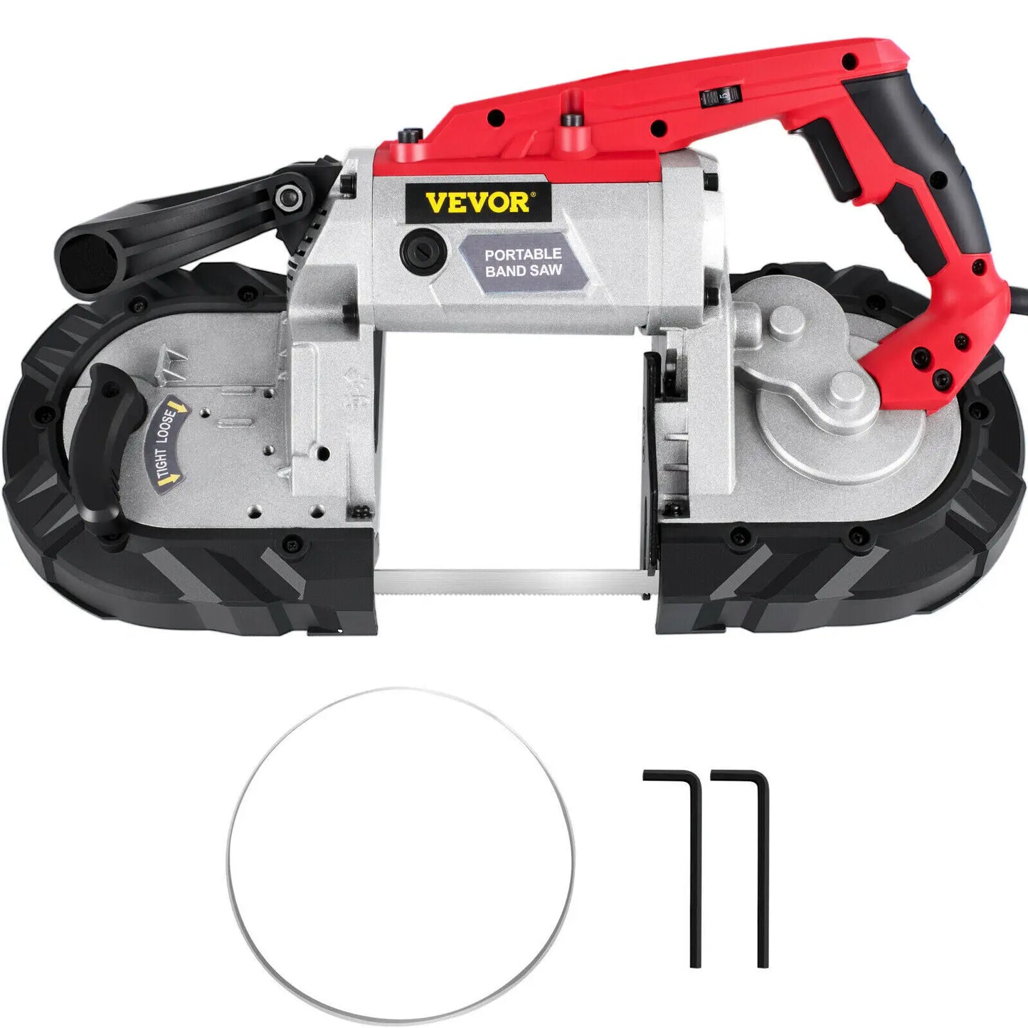 SucceBuy Portable Band Saw 5 Inch Cutting Capacity Cordless 10 Amp Motor