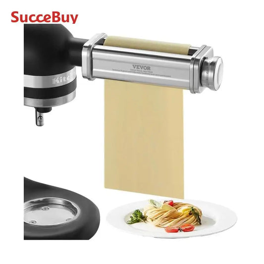 SucceBuy Pasta Attachment For KitchenAid Stand Mixer Stainless Steel Roller