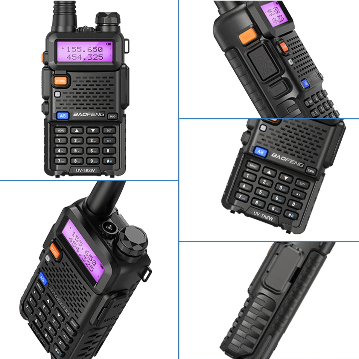 Baofeng UV-5R 8W Dual Band Walkie Talkie 1800mAh Battery