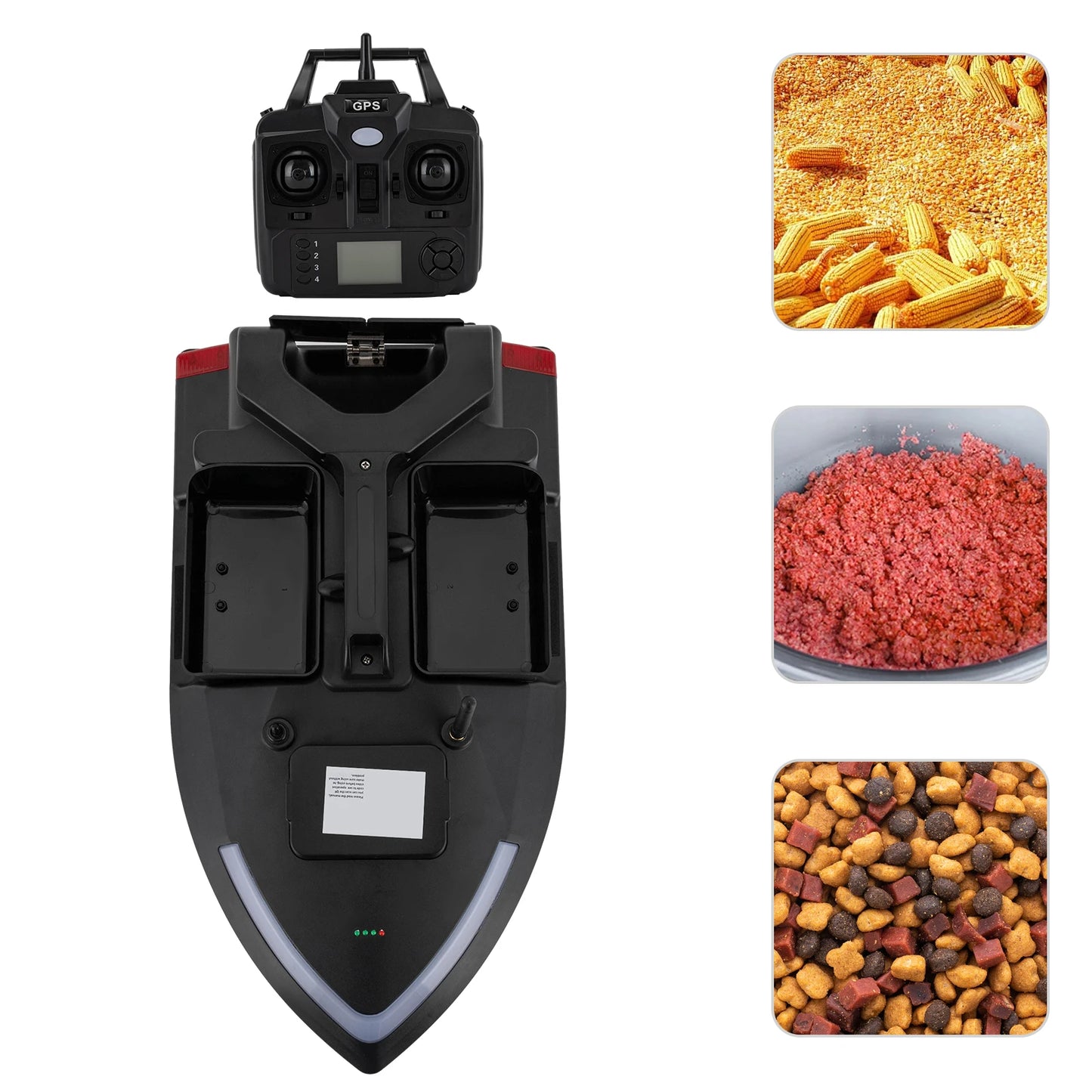 Rechargeable Fishing Bait Boat 500m Remote Control GPS Fish Finder with Charger