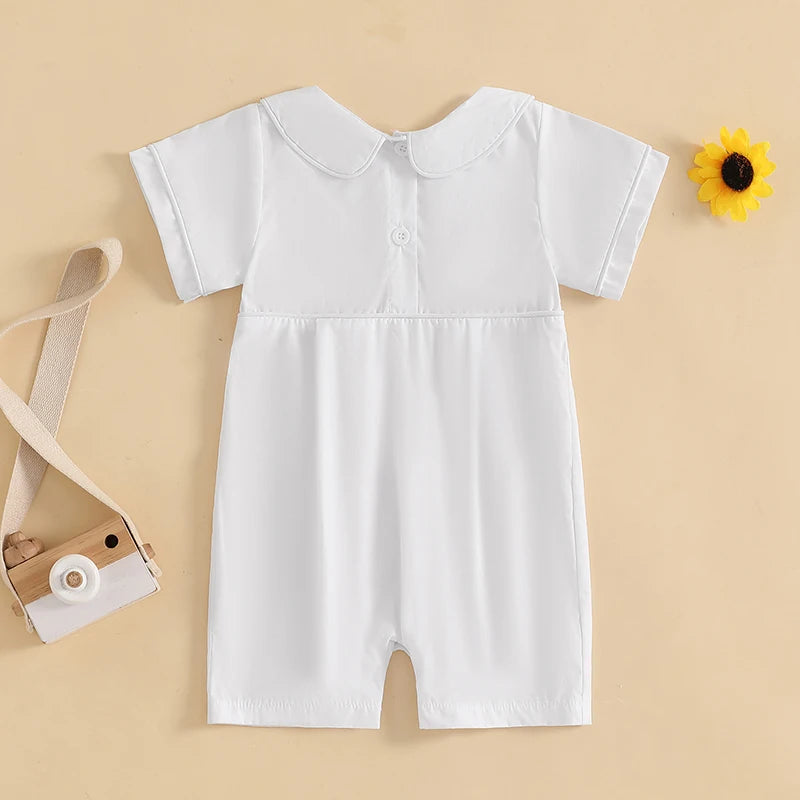 Baby Girl Sleeveless Ruffle Floral Romper Summer Outfit