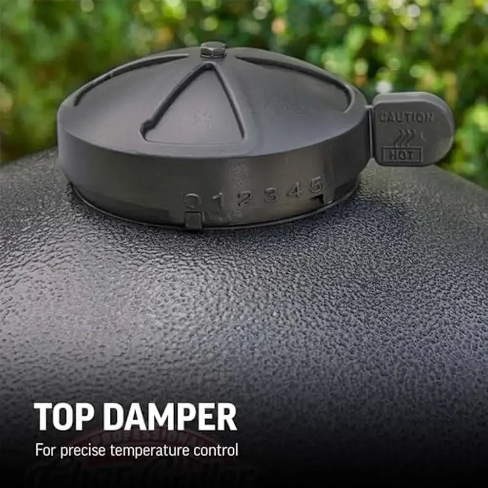 20" Kamado Charcoal Grill & Smoker with Cast Iron Grates 447 Sq Inch Cooking Area Triple-Walled Steel Insulation Locking Lid &