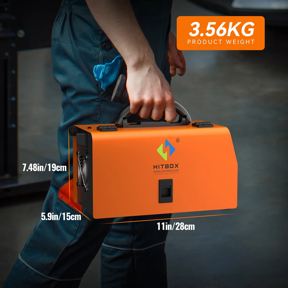 HITBOX Non Gas Semi Automatic Welding Machine 3 in 1 MIG LIFT TIG MMA Inverter Welder Synergy Tool HBM200