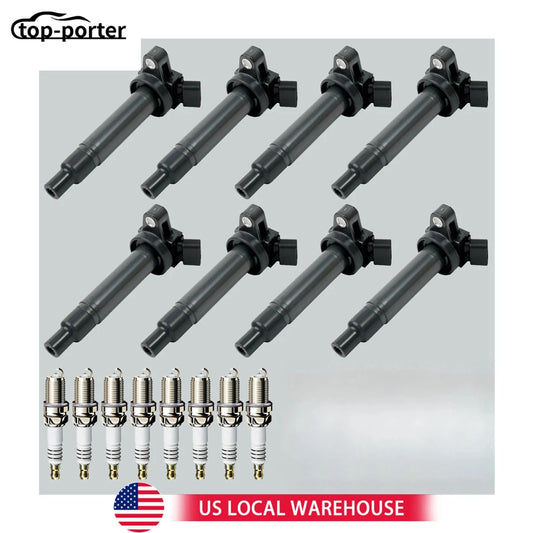 Toyota Tundra Sequoia 4.7L V8 8X Ignition Coils And 8X Iridium Spark Plugs Kit