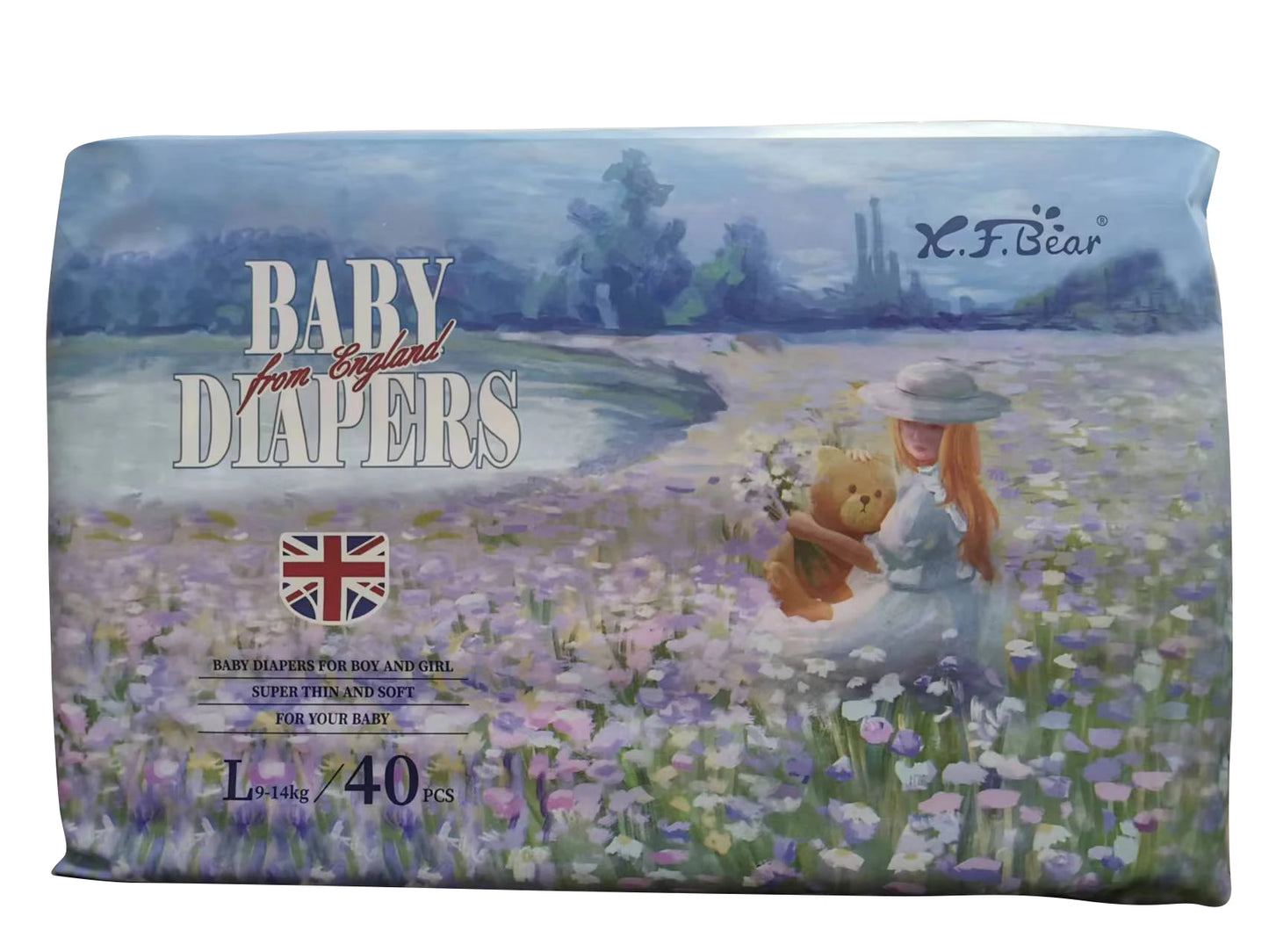 Xiaofeixiong Disposable Baby Diaper Skin Friendly Soft Multi Layer Breathable