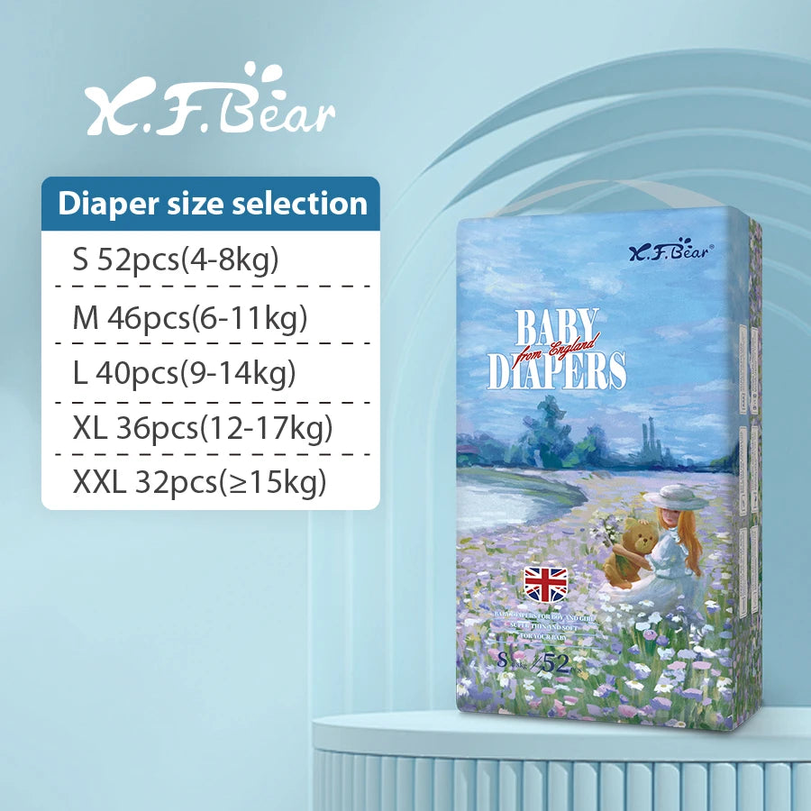 Xiaofeixiong Disposable Baby Diaper Skin Friendly Soft Multi Layer Breathable